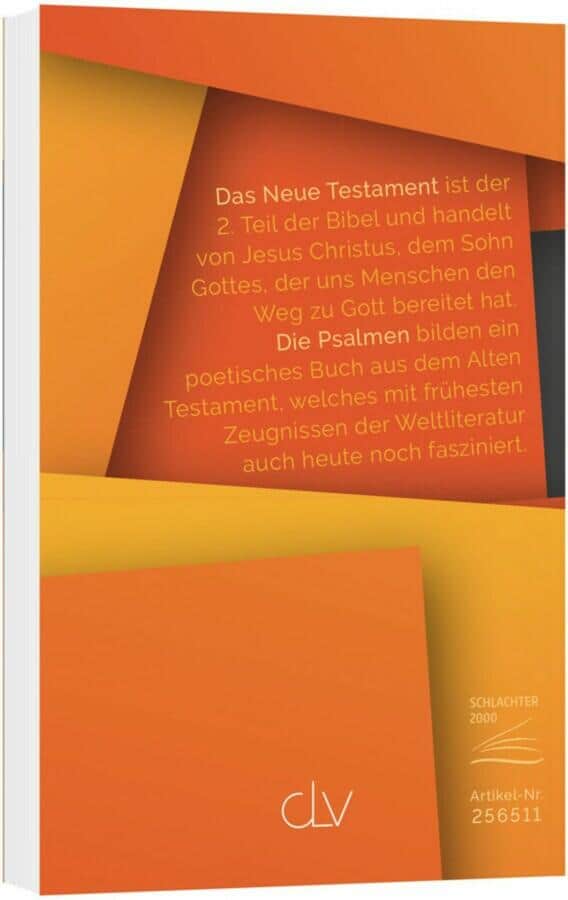 Schlachter Neues Testament und Psalmen