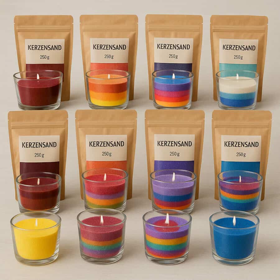 Kerzensand (12 verschiedene Farben) - Jeremia Verlag